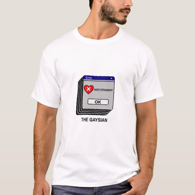 T-shirt MESSAGE D'ERREUR NON DROIT LGBT asien (Devant)