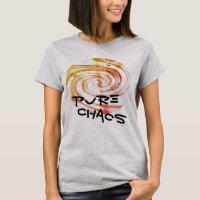 Message humoristique "Chaos Pur" Gold Rose Swirl
