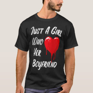 T-shirt Message of Love Red Heart Saint Valentin