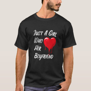 T-shirt Message of Love Red Heart Saint Valentin