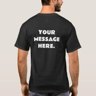 T-shirt Message personnalisée au dos