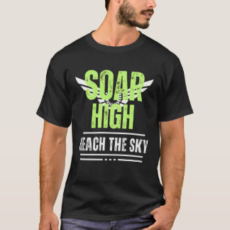 T-shirt Message positif Soar High Atteindre le ciel Hommes