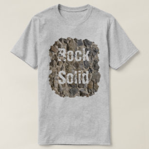 T-shirt Message solide de Stone Wall Rock