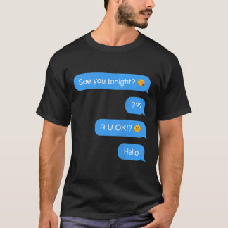 T-shirt Message texte hébergé Drôle Halloween