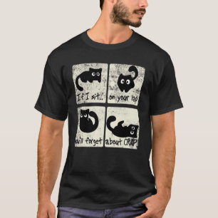 T-shirt Message Uplifiant pour Propriétaire de Chat Si Je 