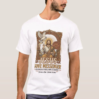 T-shirt Messager Jésus Colombe Messager Jésus Colombe Chré