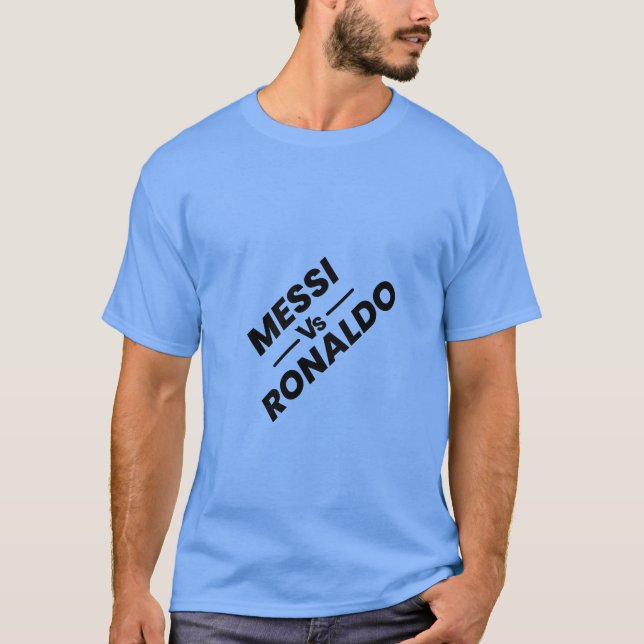 T-shirt Messi contre Ronaldo (Devant)