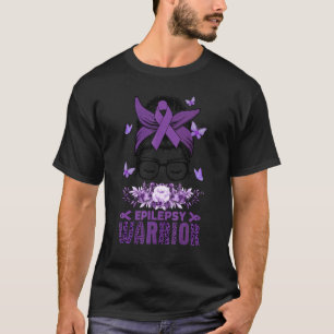 T-shirt Messy Bun Cheveux Epilepsie Jour de sensibilisatio