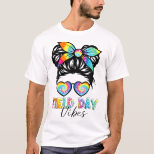 T-shirt Messy Bun Field Day 2024 Girls Student