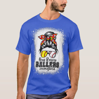 T-shirt Messy Bun Maman de both baseball