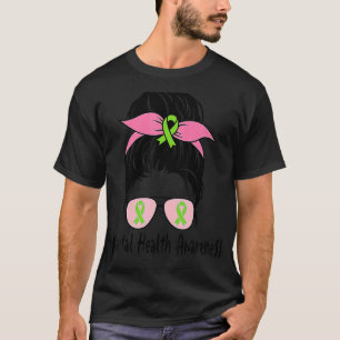 T-shirt Messy Bun Mental Health
