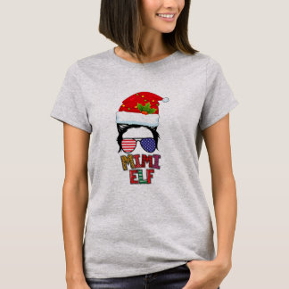 T-shirt Messy Bun Mimi Elf Matching Family Group