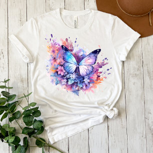 T-shirt Messy Butterfly Watercolor