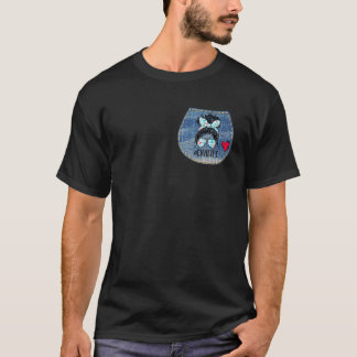 T-shirt Messy Hair Woman Bun Cna Nurse Life Soins de santé