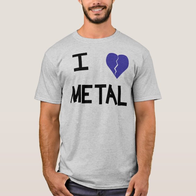 T-shirt métal 4 du coeur i (Devant)