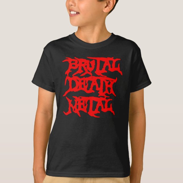 T-shirt Métal brutal de la mort (Devant)
