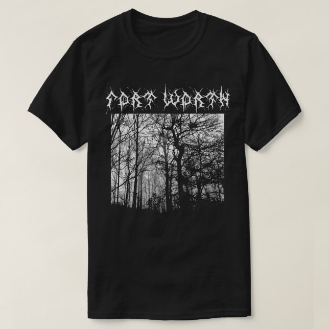 T-shirt Metal de Fort Worth Black Metal Metalshirt (Design devant)