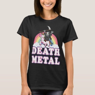 T-shirt Métal de la mort Arc en ciel Funny Grim Reaper Uni