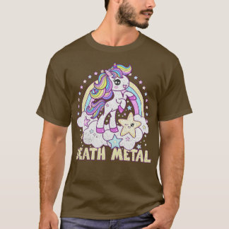 T-shirt Métal de la mort Unicorn Pony désorganisé