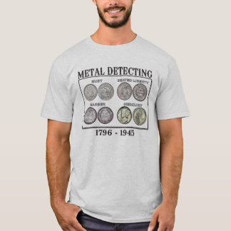 T-SHIRT MÉTAL DÉTECTANT LA CHEMISE DE DIXIÈME DE DOLLAR