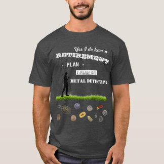 T-shirt Métal détectant le régime de retraite