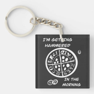 T-Shirt Metal Detectorist Keychain