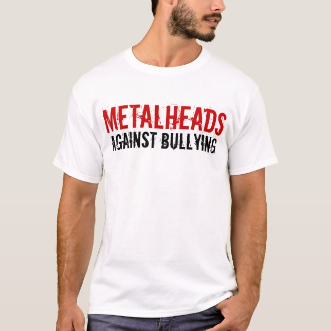 T-shirt Metalheads contre l'intimidation (Devant)