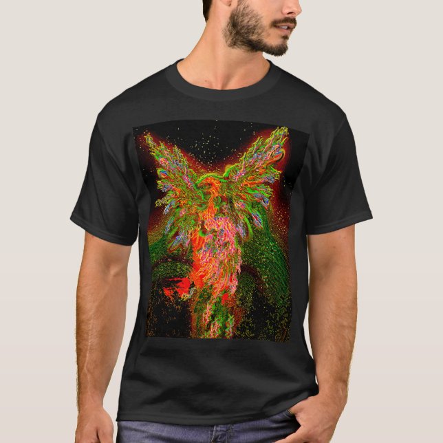 T-shirt Metallic phoenix  (Devant)