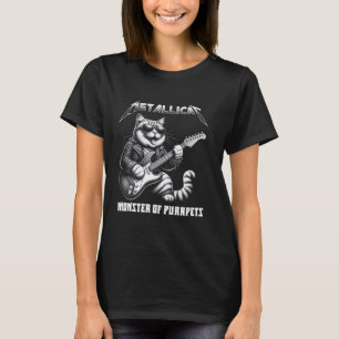 T-shirt Metallicat Monstre De Purrpets - Chat Drôle 5