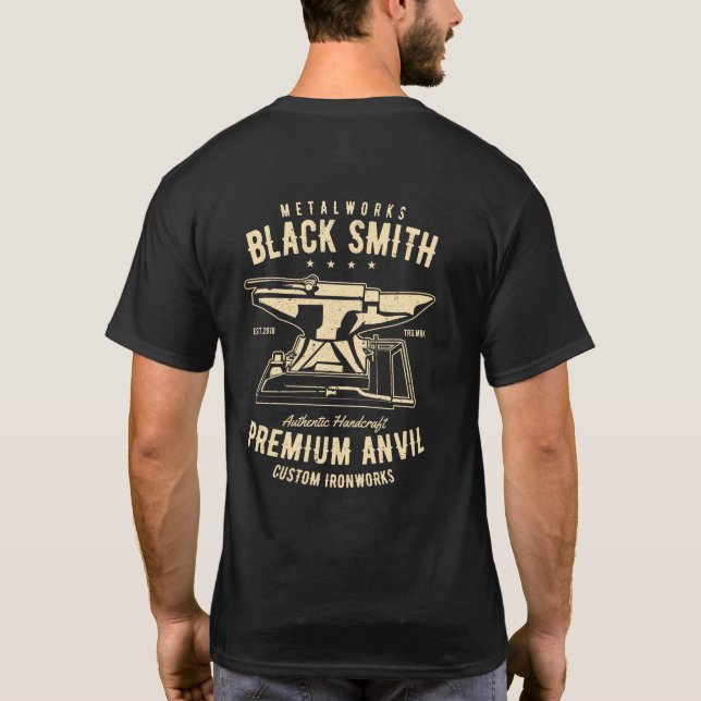 T-shirt Métalworks Blacksmith Anvil (Dos)