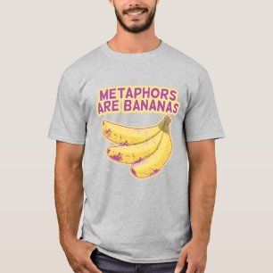 T-shirt Métaphore La typographie drôle