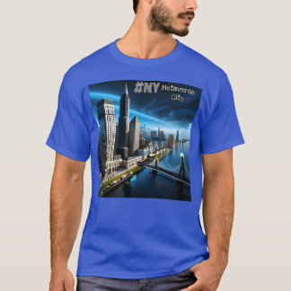 T-shirt Métaverse Ville Newyork vintage