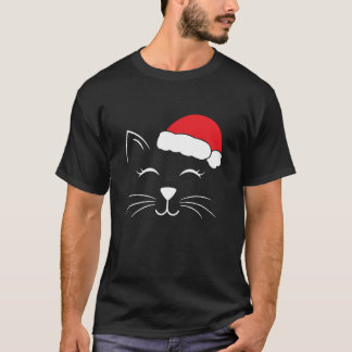 T-shirt Mete Amoureux des chats Meowy Catmas Noël Fête Kit