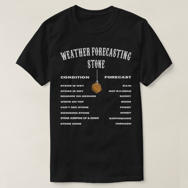 T-shirt Météo drôle Prévisions Météorologie Météorologie M (Design devant)