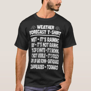 T-shirt Météo Prévoir Un Météorologue Tornado Plaisanter