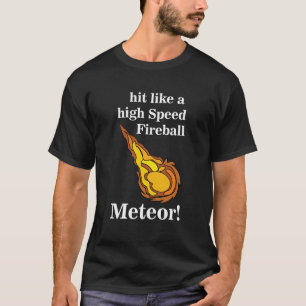 T-shirt Meteor Touche Comme Un Meteor Fireball À Haute Vit