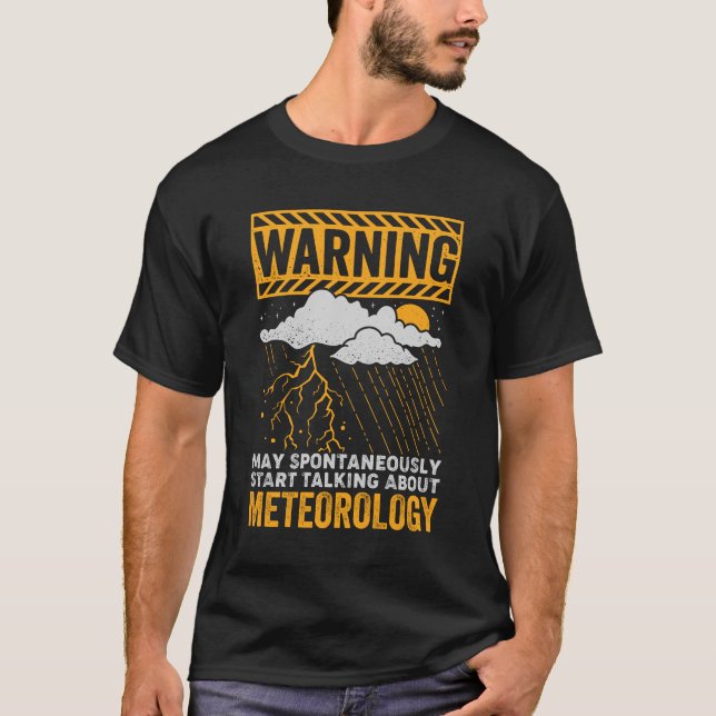 T-shirt Météorologie Météo Météorologue Cadeau (Devant)