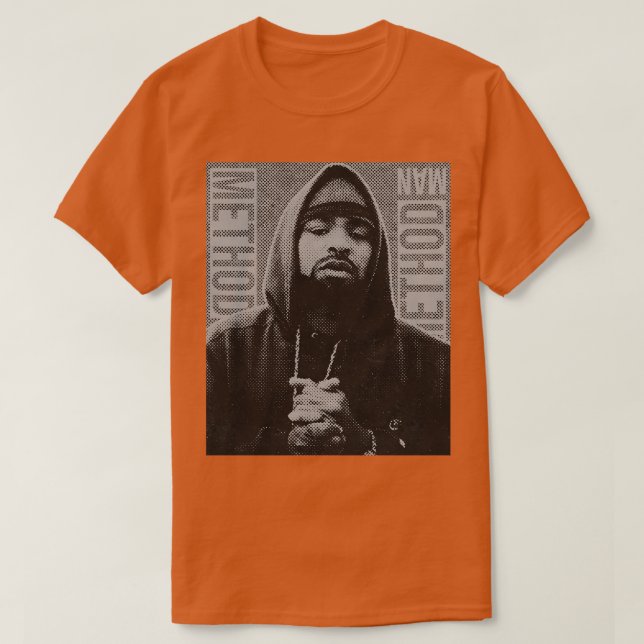 T-shirt Méthode Man Retro RApper (Design devant)