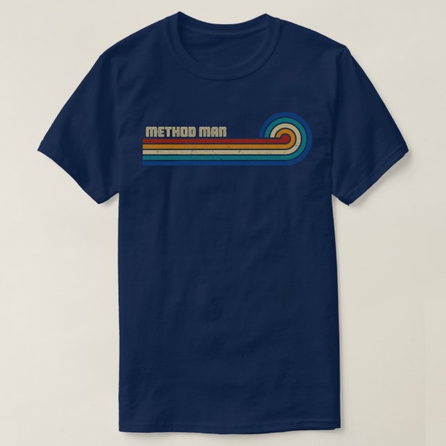 T-shirt Méthode Man Retro Sunset (Design devant)