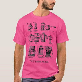 T-shirt Méthodes de brassage du café