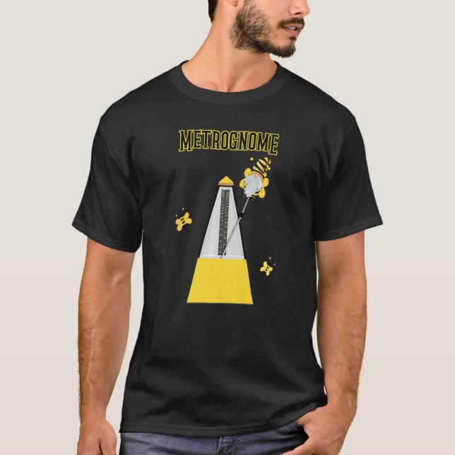 T-shirt Metrognome Bee Gnome Pun Pour Musiciens À Propos D (Devant)