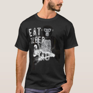 T-shirt Mets Mange Sleep Gorilla Monke Balise Vr Jeu Pour 