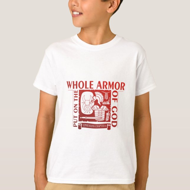 T-SHIRT METTEZ DESSUS L'ARMURE ENTIÈRE D'UN DIEU (Devant)