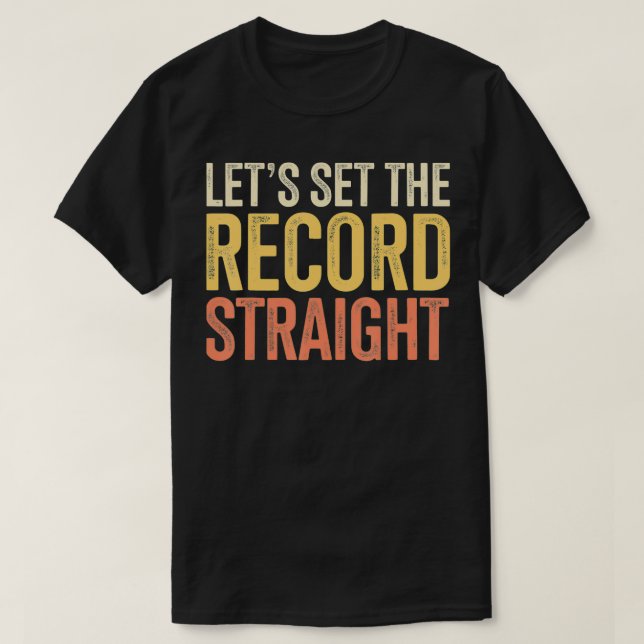T-shirt Mettons le dossier en ordre (Design devant)