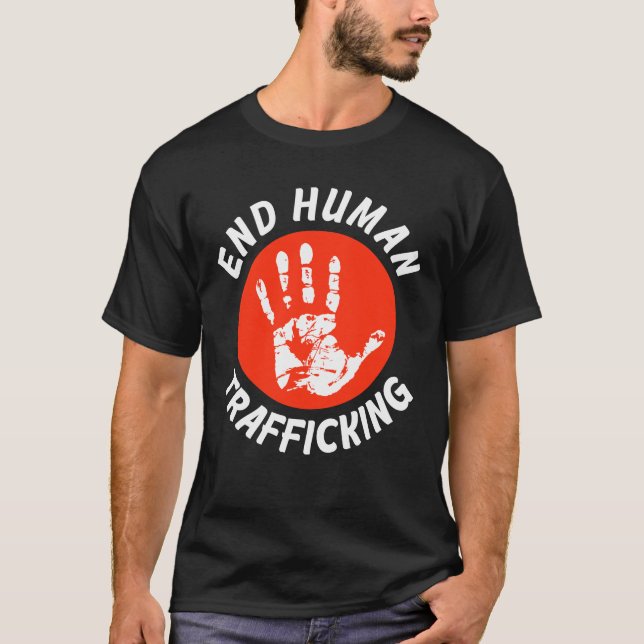 T-shirt Mettre fin à la traite des êtres humains (Devant)