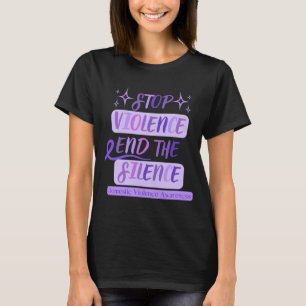 T-shirt Mettre fin à la violence Mettre fin au silence La