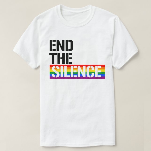 T-shirt Mettre fin au silence (Design devant)