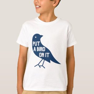 T-shirt mettre un oiseau sur elle grand oiseau art