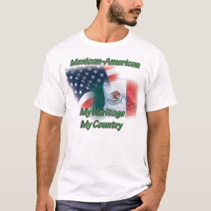 T-shirt Mexicain-Amerian de pays de l'héritage de