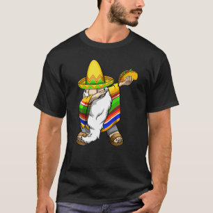 T-shirt Mexicain Dabbing Gnome Cinco De Mayo Poncho Sombre